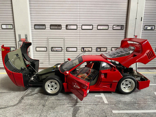 Ferrari F40 1987 Die Cast ALL TO OPEN Kyosho 08416R Licensed by BBR Models 1:18