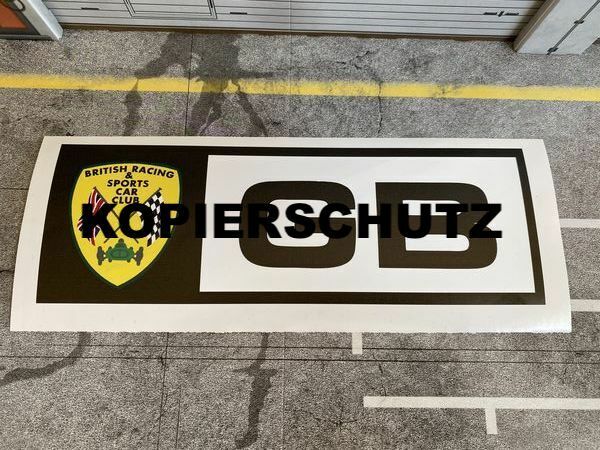 Aufkleber BRITISH RACING & SPORTS CAR CLUB für Ford Escort RS 2000 Die Profis B