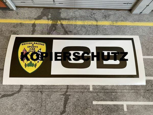Aufkleber BRITISH RACING & SPORTS CAR CLUB für Ford Escort RS 2000 Die Profis B