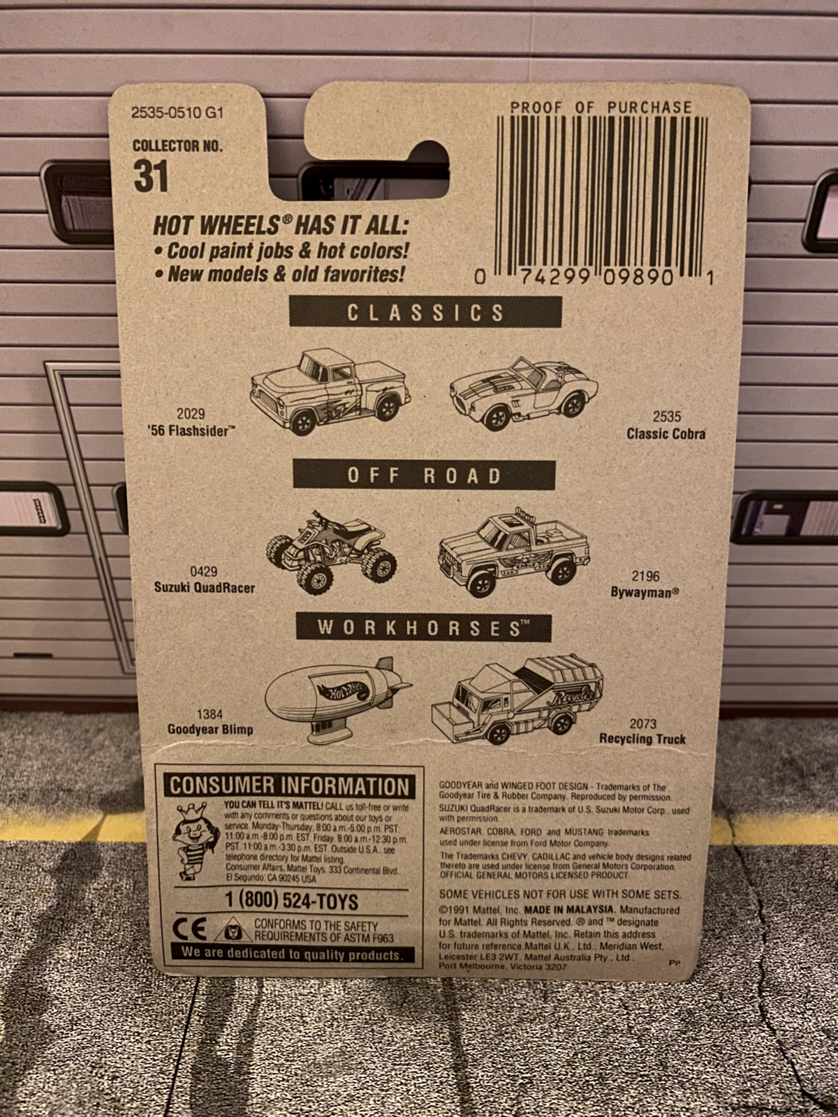 1995 Hot Wheels Blue Card Classic Cobra 7SP Wheels #31 2535 1:64 Neu in OVP