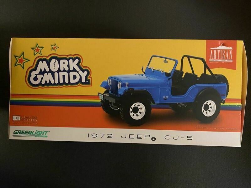 Jeep CJ-5 1972 Mork & Mindy Mork from Ork + Figure Mork vom Ork + Figur EGG 1:18