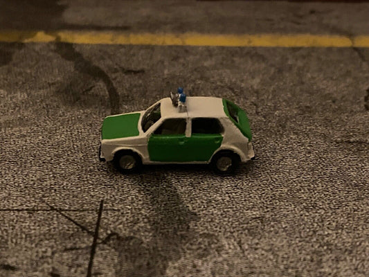 VW Golf 1 (Typ 17) Polizei Metall KEHI gebraucht "Variante 2" Spur TT 1:120