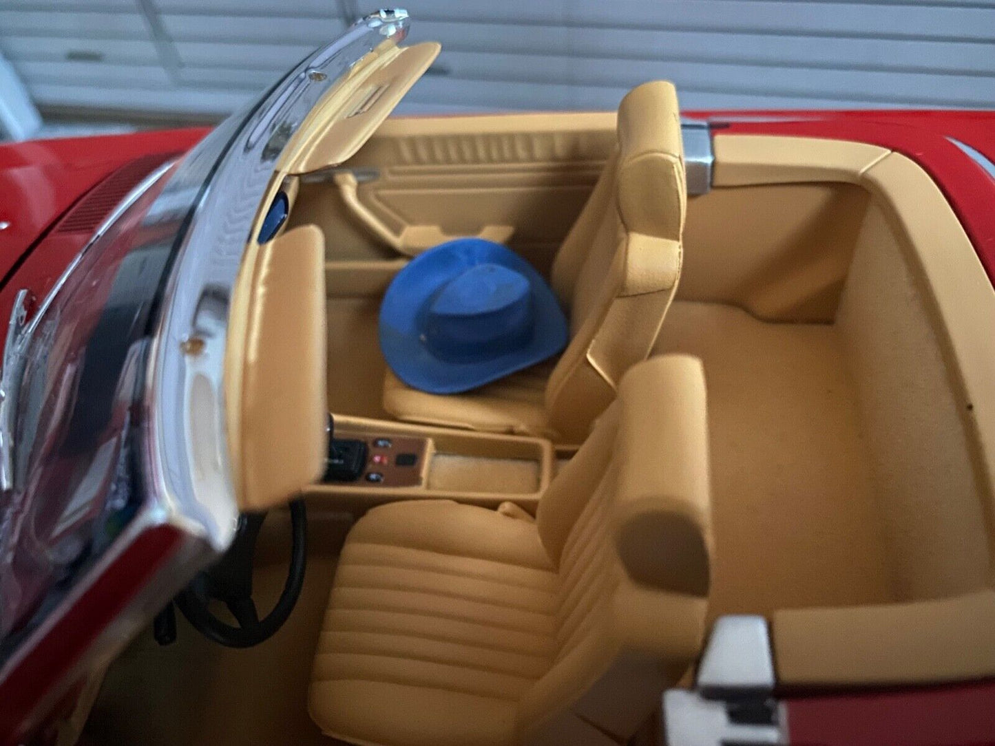 Cowboyhut blau Jeansoptik Cowboy Hat sexy womens hat Cowgirl Diorama Tuning 1:18