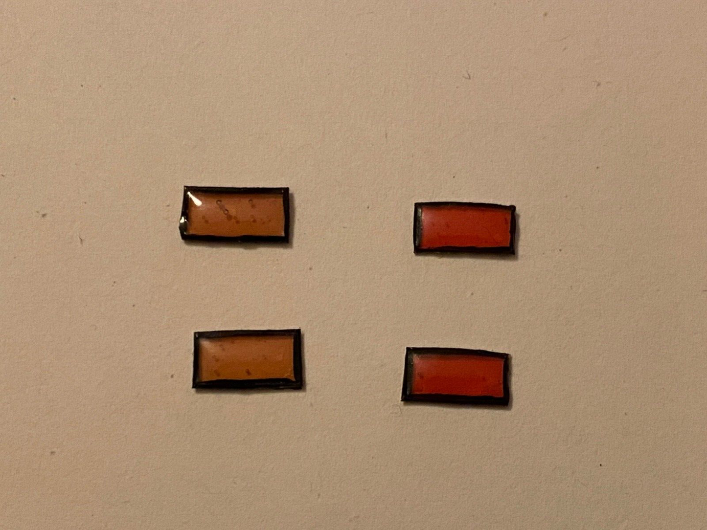 Vier US-Seitenbegrenzungsleuchten Side Marker Diorama Code 3 Tuning 1:18