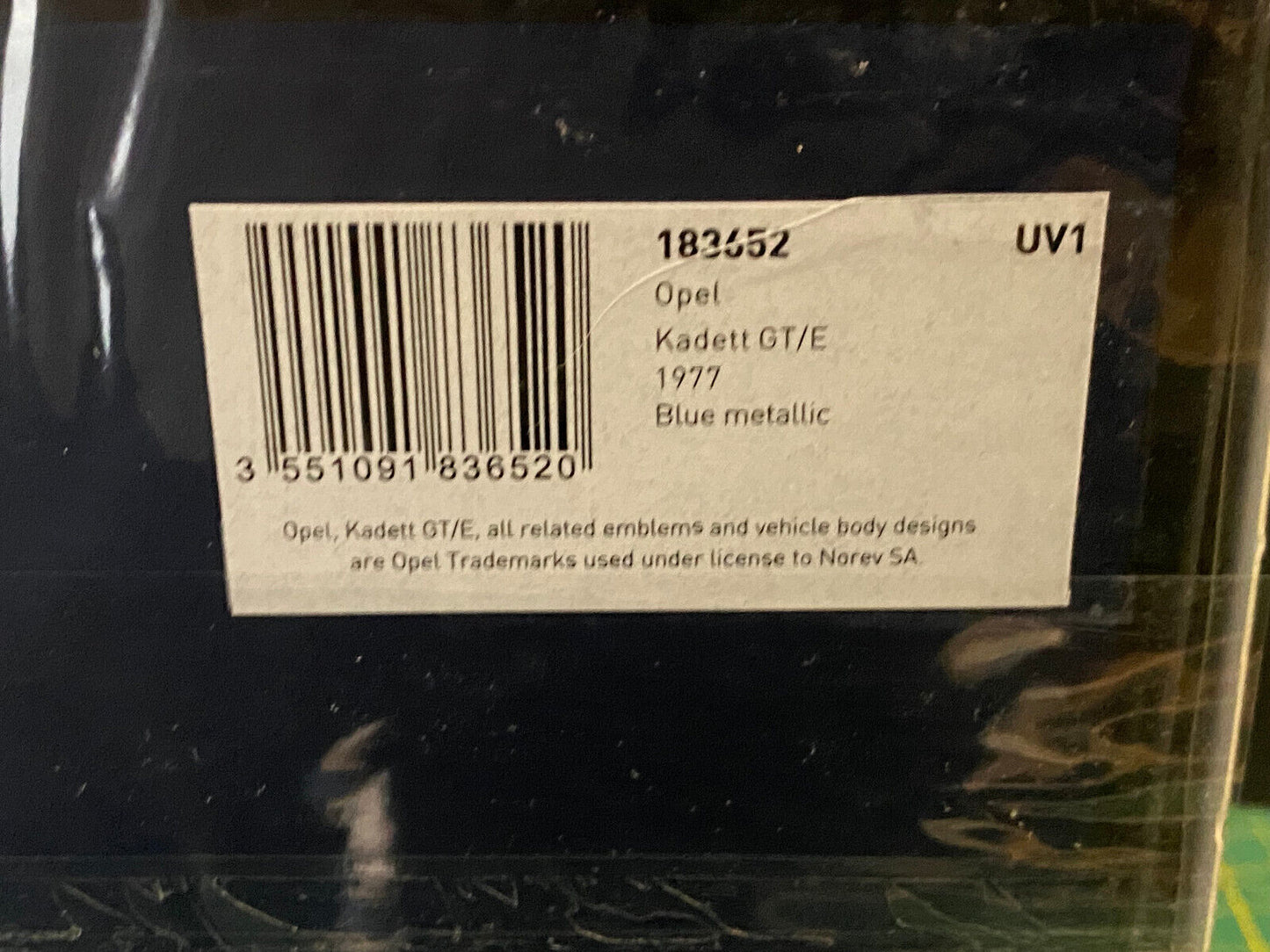 Opel Kadett C GT/E 1977 Blau Metallic ExluWeb #008 von 200 Norev 183652 1:18