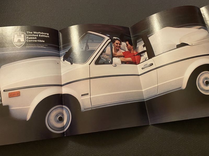 VW Golf 1 Cabriolet Cabrio Typ 155 Prospekt US Rabbit Convertible Wolfsburg Edt.