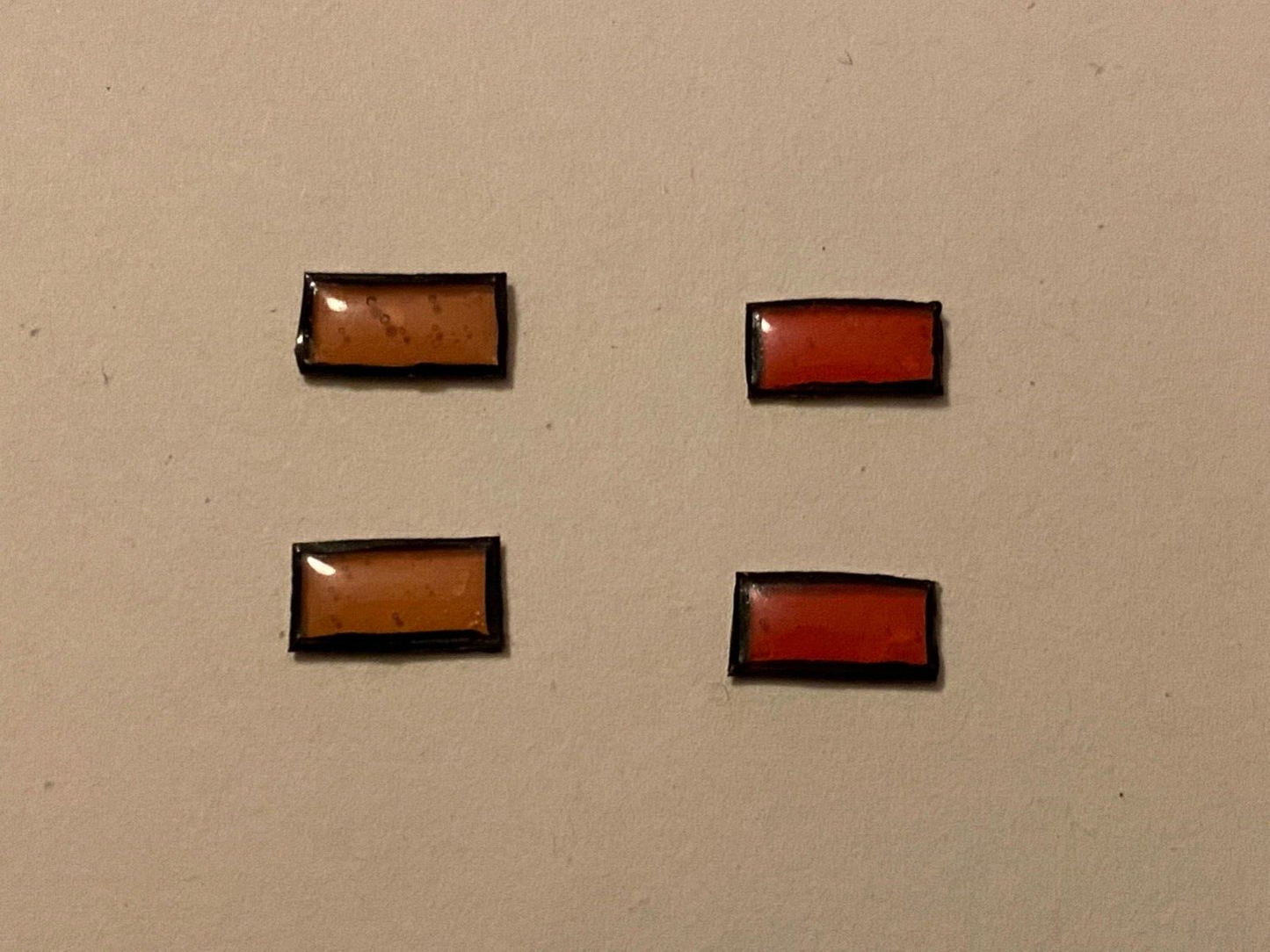 Vier US-Seitenbegrenzungsleuchten Side Marker Diorama Code 3 Tuning 1:18