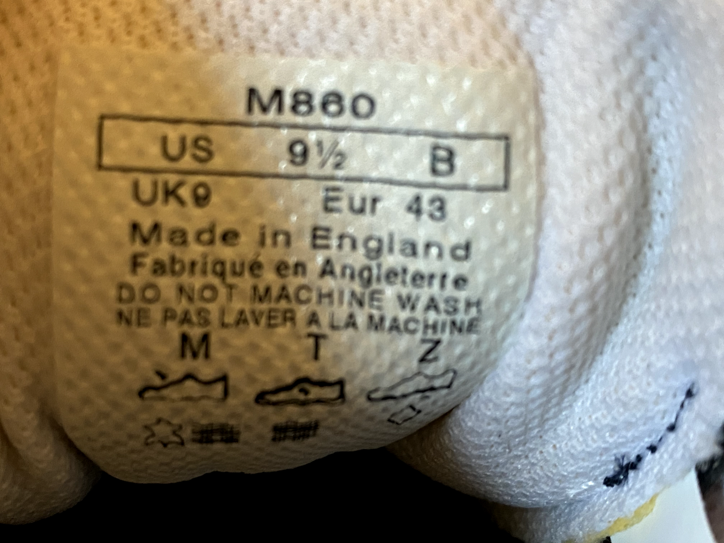 New Balance 860 x Christopher Shannon Denim Sample Made in UK US 9,5 UK 9 EUR 43