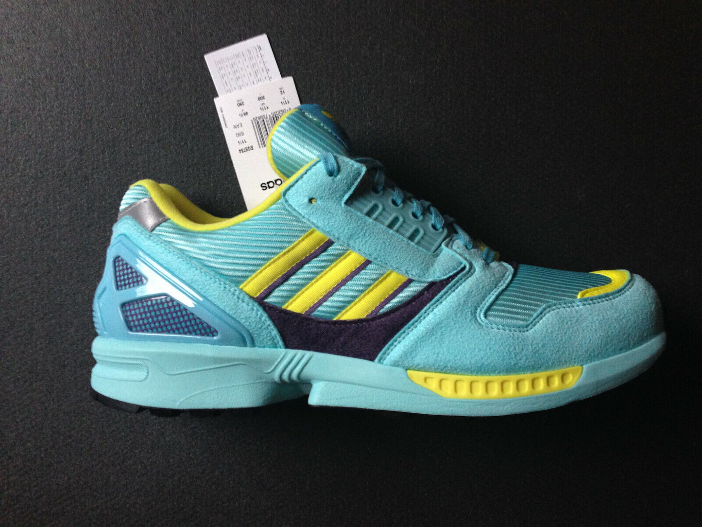 Adidas ZX 8000 Aqua EG8784 Neu new US 12 UK 11,5 EUR 46 ⅔ + Nintendo Gameboy Set