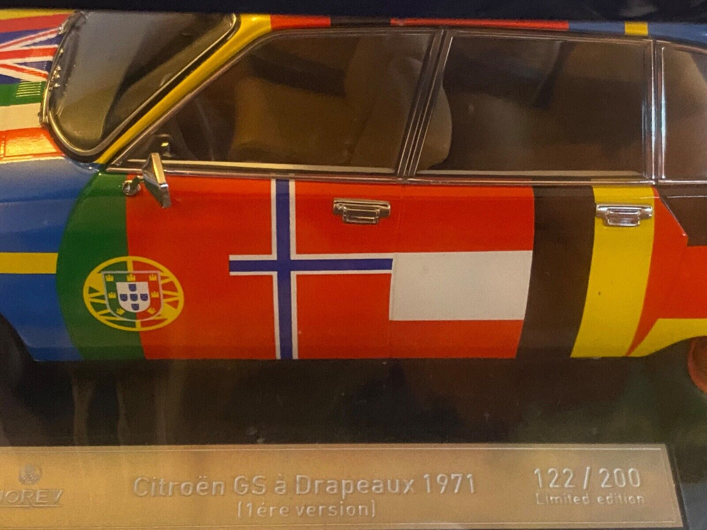 Citroën GS 1971 1.Variante mit roten Felgen 200 EXCLU WEB 181666 Norev Neu 1:18