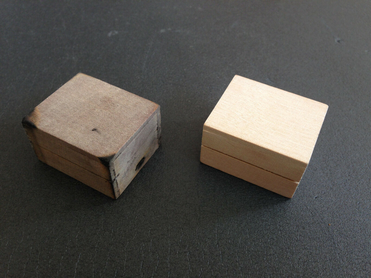 Kohlenkiste gealtertes Holz für Puppenhaus und als Ladegut für Lkw 1:12 Diorama