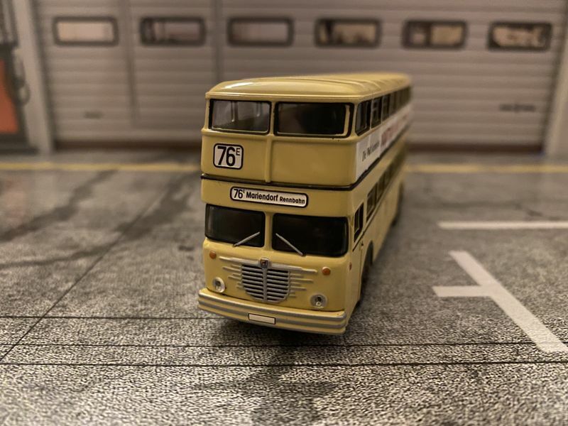 Büssing D2U BVG Bus Dortmunder Union limitiertes Sondermodell Brekina H0 1:87