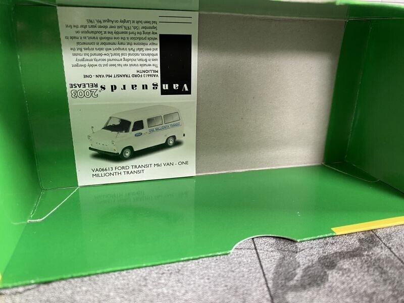 Ford Transit MK1 Van ONE MILLIONTH TRANSIT Vanguards used in box Supervan 1:43