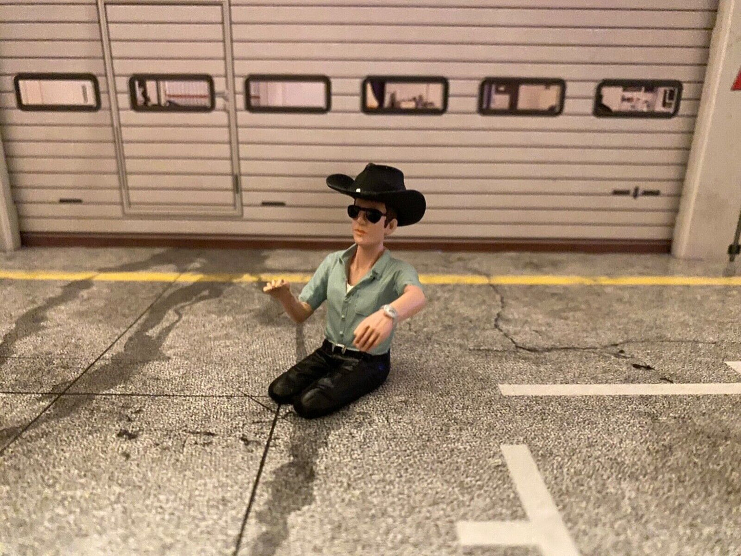 Cowboy Fahrer Figur Driver Figure Fahrerfigur Trucker für Lkw Truck Vers. A 1:18