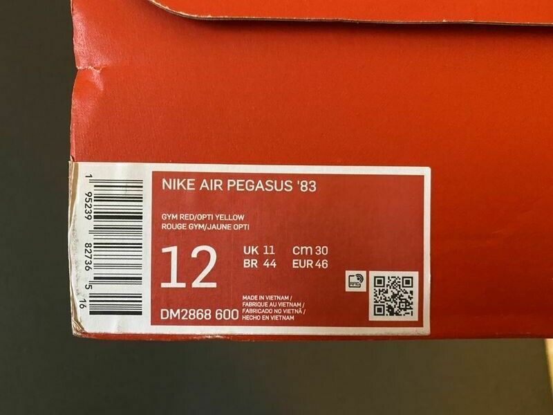 Nike Air Pegasus ´83 Omega Flame vintage colourway new in box US 12 UK 11 EUR 46
