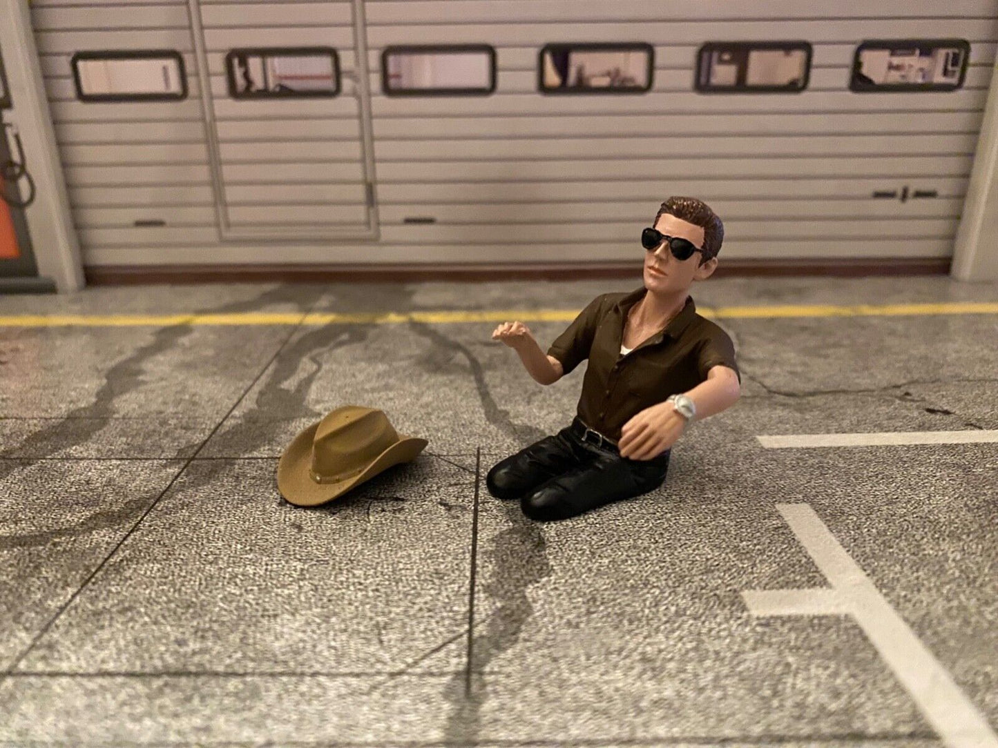 Cowboy Fahrer Figur Driver Figure Fahrerfigur Trucker für Lkw Truck Vers. B 1:18