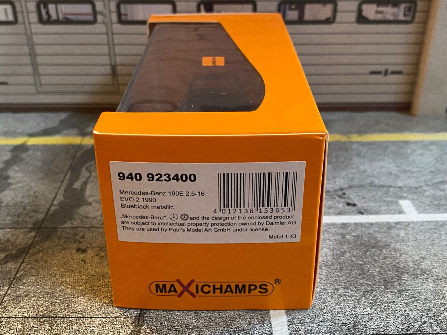 Mercedes Benz 190E 2.5-16V Evo2 Minichamps Maxichamps Blueblack Met.Neu OVP 1:43