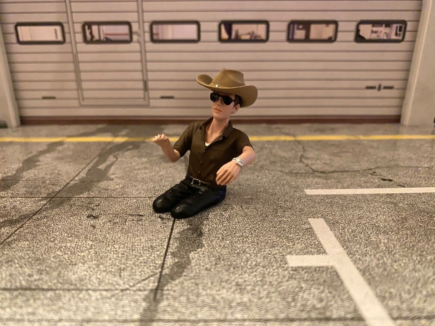 Cowboy Fahrer Figur Driver Figure Fahrerfigur Trucker für Lkw Truck Vers. B 1:18