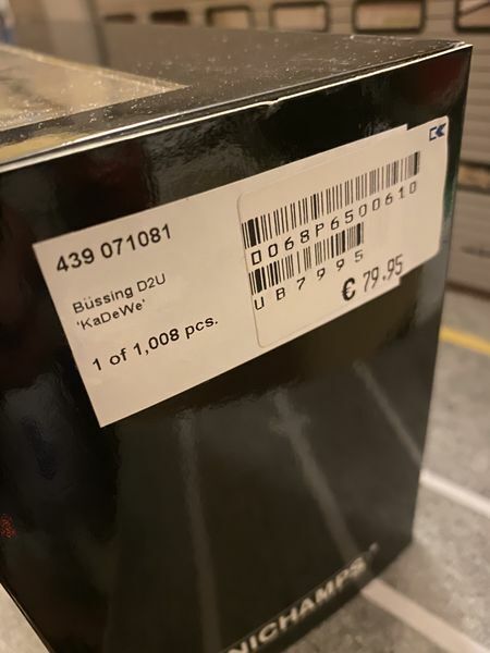 Büssing D2U KaDeWe Sondermodell BVG Bus Berlin Minichamps 439071081 1:43