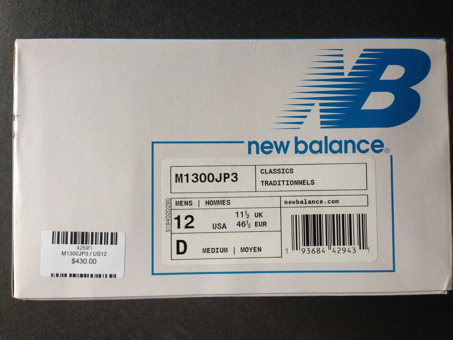 New Balance M1300JP3 1300 +"Mortgage The House" T-Shirt & bag US 12 UK 11,5 EUR 46,5