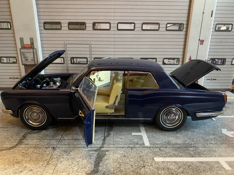 Rolls Royce Silver Shadow MPW-2 Door Coupe blue Thomas Crown Steve McQueen 1:18