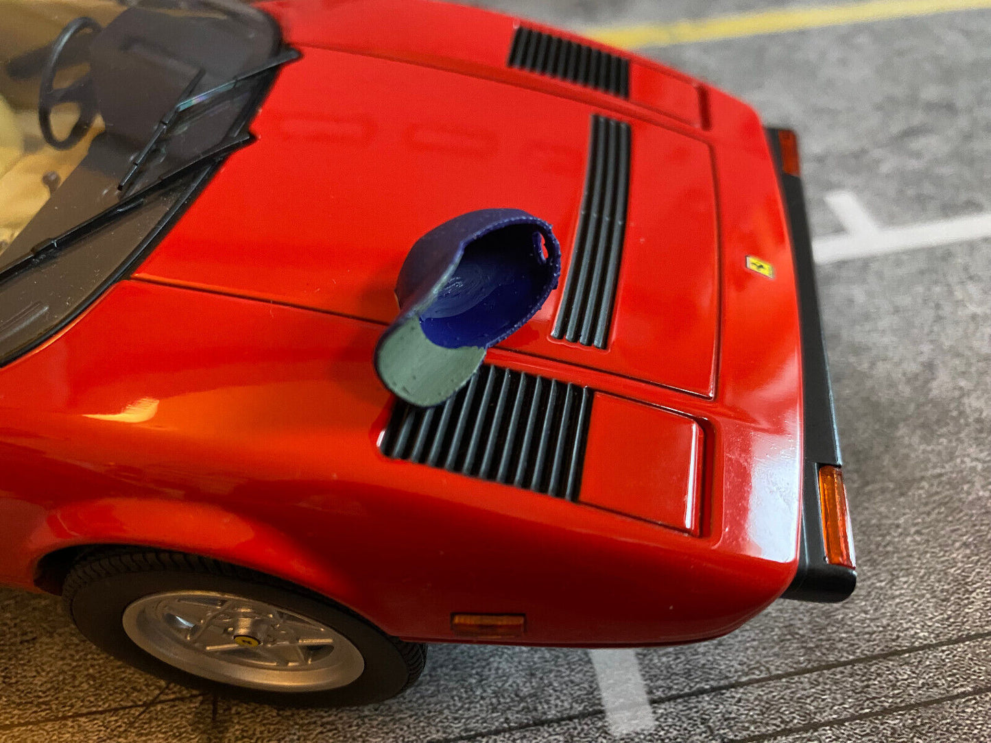 Basecap Detroit Tigers für Magnum Ferrari Tom Selleck Cap Diorama Tuning 1:18