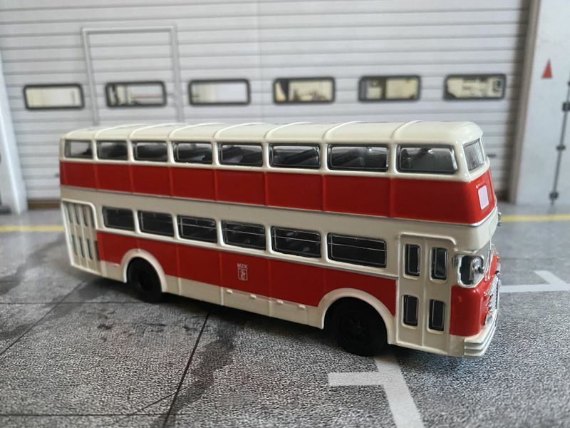 Büssing D2U MZK Polska Doppeldeckerbus Polen Bus ehem. BVG Bus Berlin neu 1:72