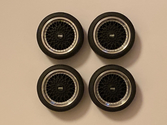 Kompletträder aus Aluminium BBS RM/RS-Optik Felgen Tuning Umbau Diorama neu 1:18