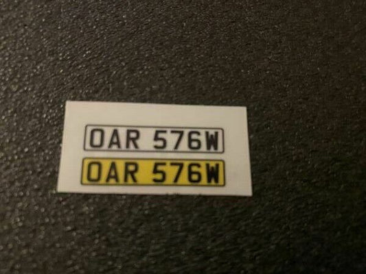 Kennzeichen OAR 576W für Ford Capri 3.0 S Die Profis The Professionals "B" 1:18