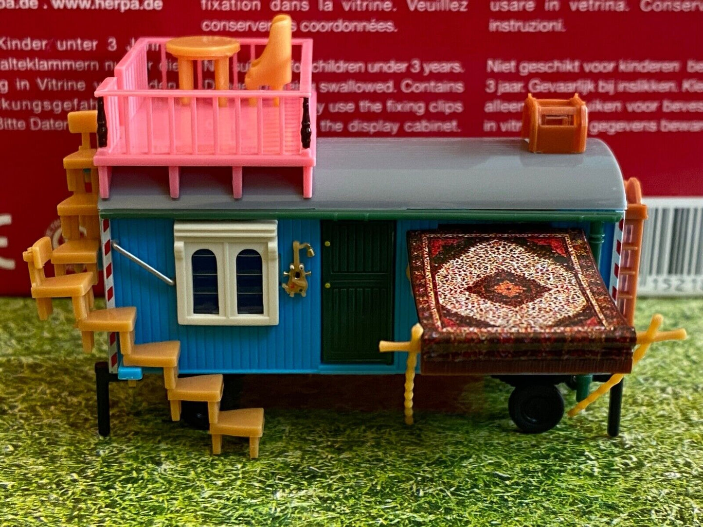 Löwenzahn Bauwagen & Citroen 2CV Ente Peter Lustig Herpa 152181 neu OVP H0 1:87