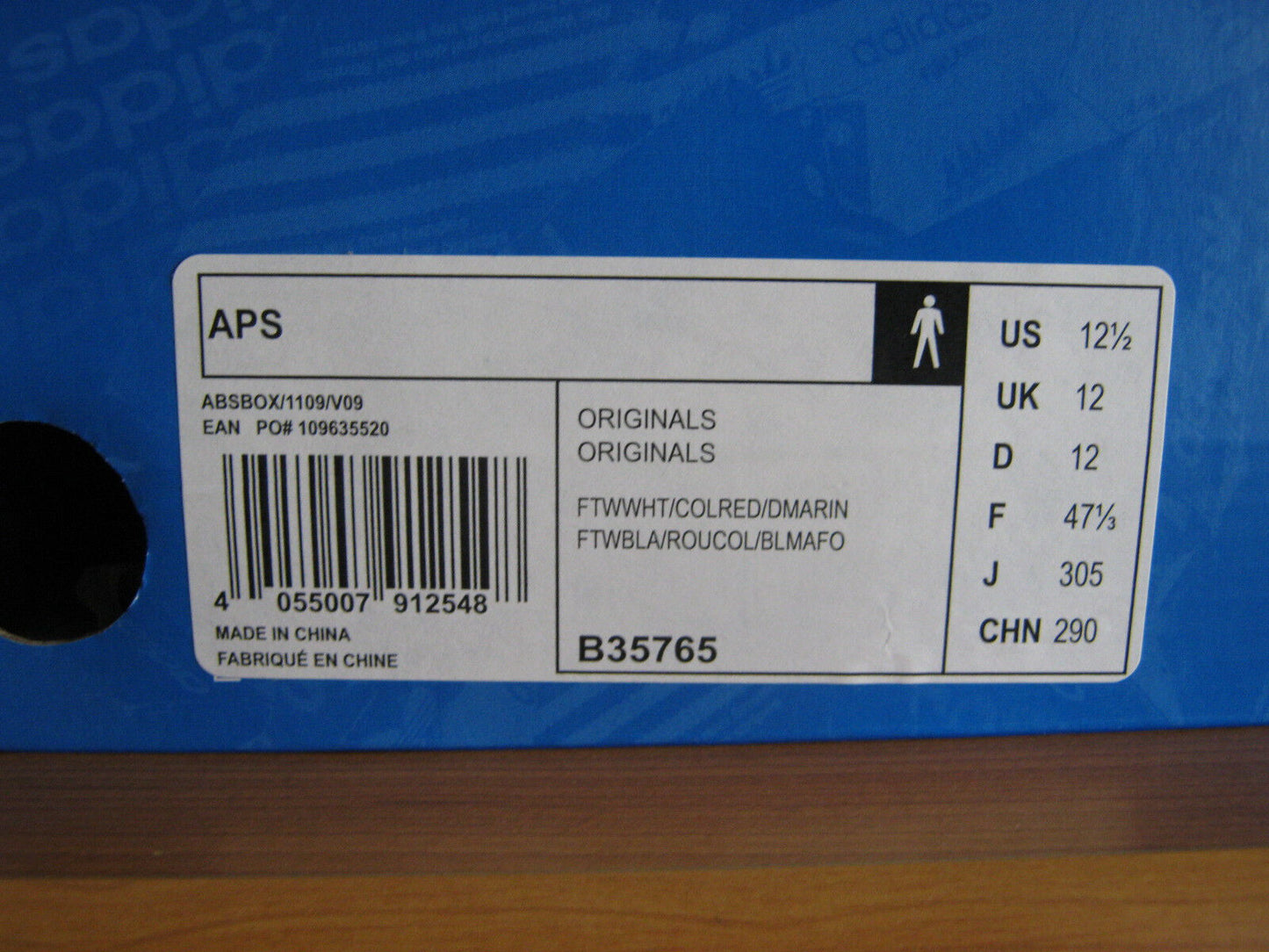 Adidas APS Retro 2014 vintage colourway Neu in Box new US 12,5 UK 12 EUR 47 ⅓