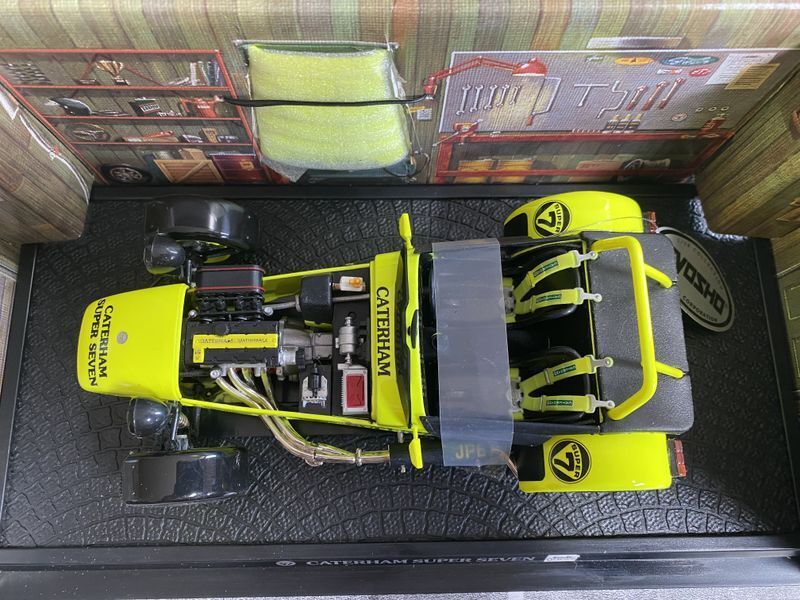 Caterham Super Seven JPE World Record Holder 0-60 MPH Lotus Kyosho Neu new 1:18