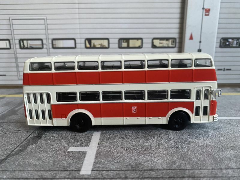 Büssing D2U MZK Polska Doppeldeckerbus Polen Bus ehem. BVG Bus Berlin neu 1:72