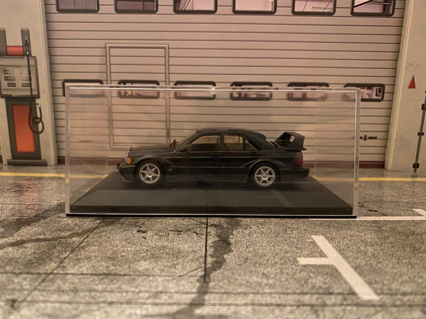 Mercedes Benz 190E 2.5-16V Evo2 Blue Black Met. Minichamps 3100 B vintage 1:43
