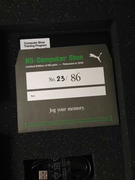 Puma RS Computer Shoe 1986-2018 #23 of 86 pairs worldwide new US 9 UK 8 EUR 42