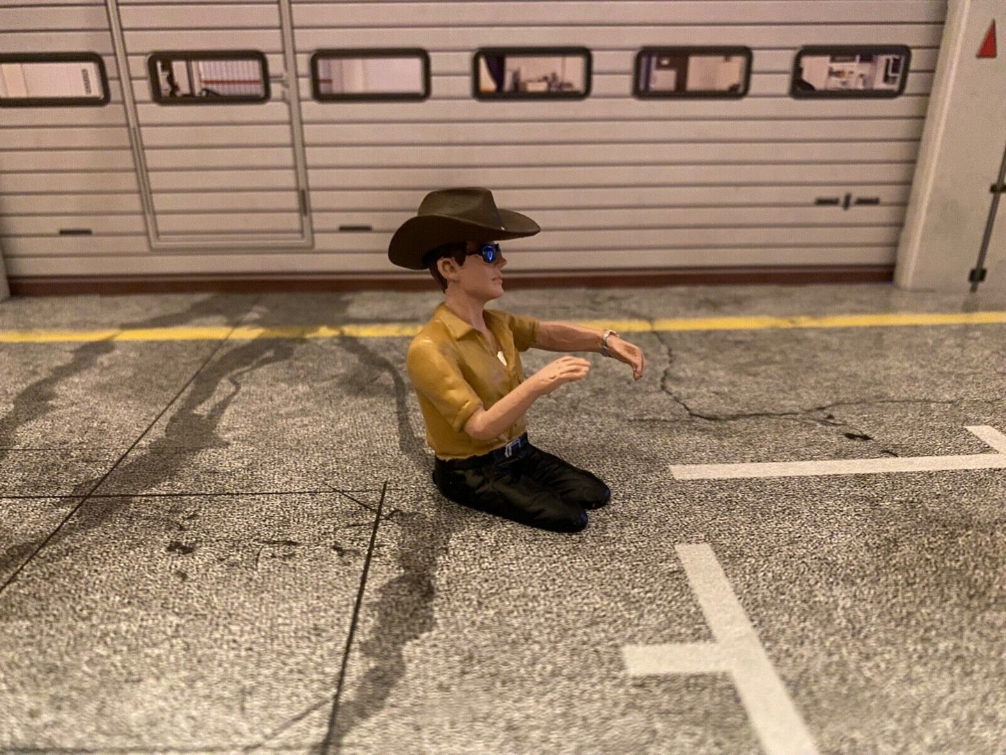 Cowboy Fahrer Figur Driver Figure Fahrerfigur Trucker für Lkw Truck Vers. C 1:18