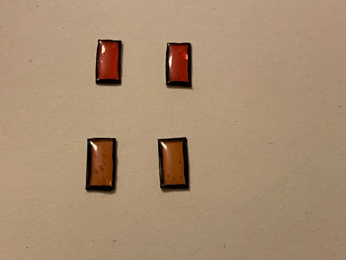 Vier US-Seitenbegrenzungsleuchten Side Marker Diorama Code 3 Tuning 1:18