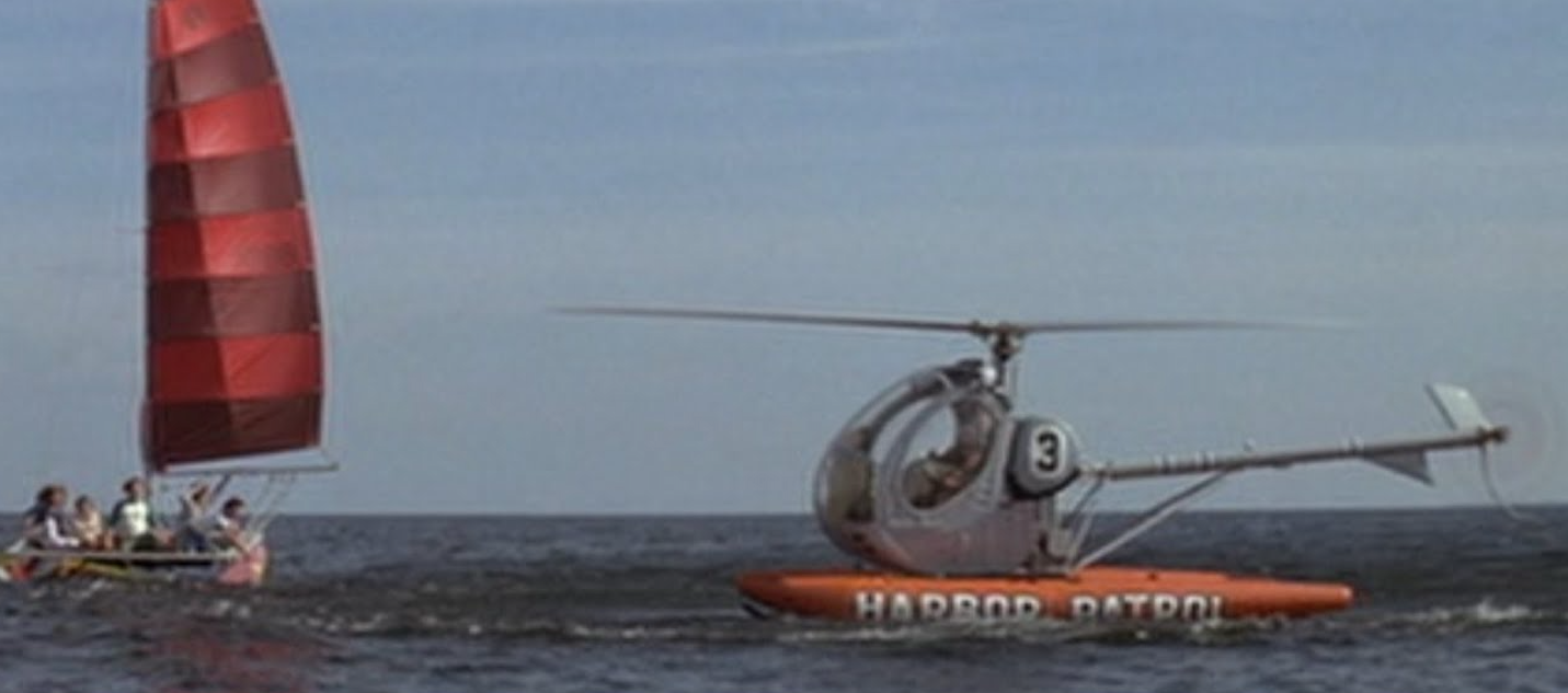 JAWS 2 AMITY BORDER PATROL HELICOPTER DELUXE DIORAMA "1 OF 1" SCALE 1:32