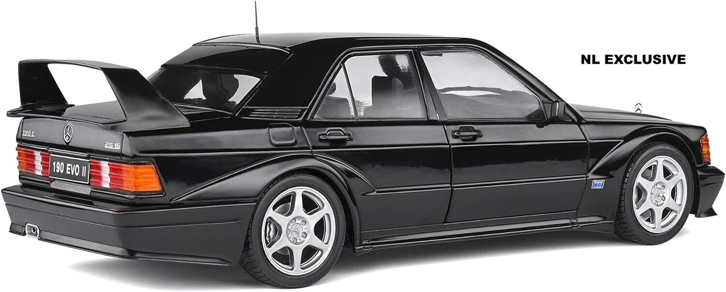 Mercedes Benz 190E 2.5-16V Evo2 schwarz neu in Box black new in box Solido 1:18
