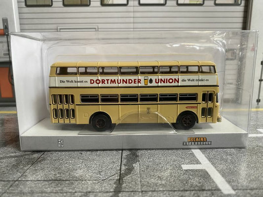Büssing D2U BVG Bus Dortmunder Union limitiertes Sondermodell Brekina H0 1:87