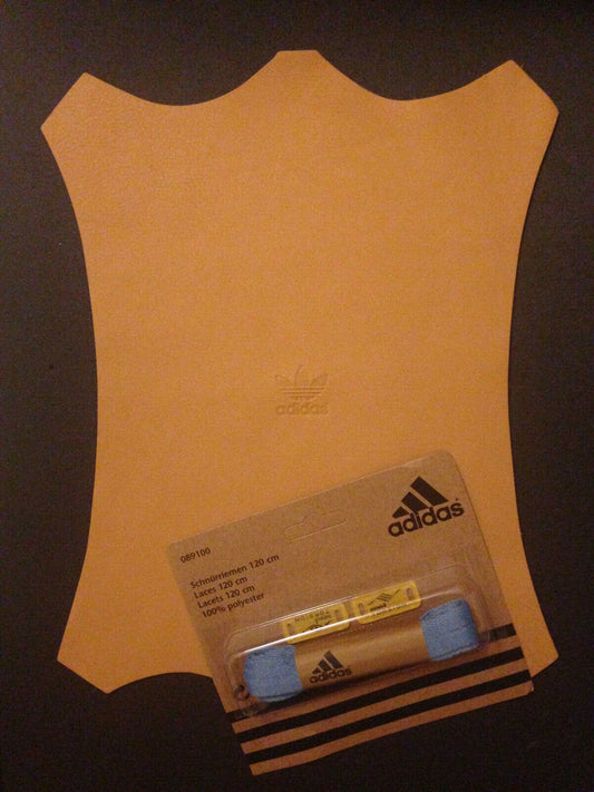 Adidas Mousepad Trefoil Echtes Leder+Schnürsenkel f. Adidas ZX 8000 Torsion Aqua