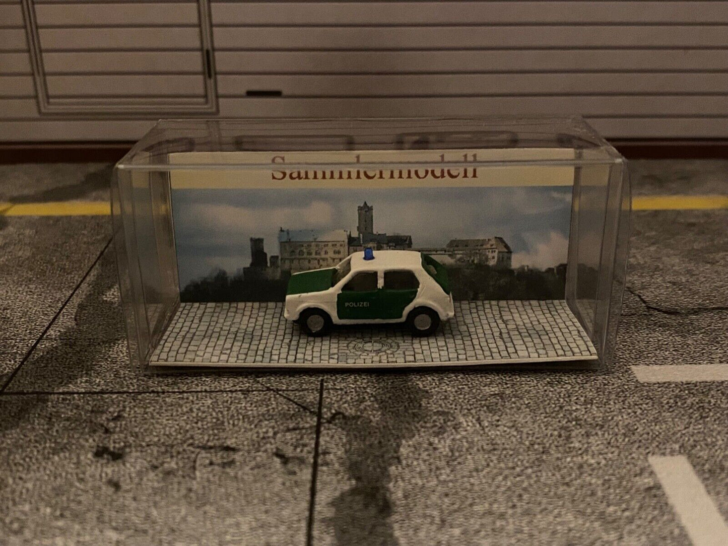 VW Golf 1 (Typ 17) Polizei Metall KEHI-Modellbau 140 P Neu in OVP Spur TT 1:120