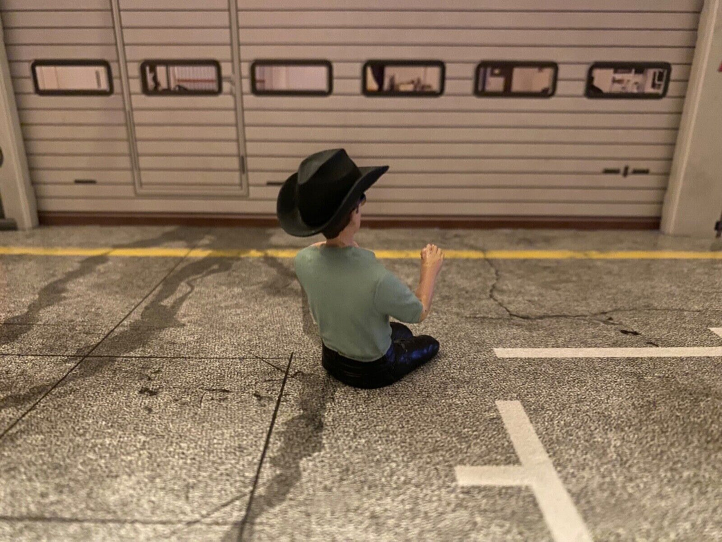 Cowboy Fahrer Figur Driver Figure Fahrerfigur Trucker für Lkw Truck Vers. A 1:18