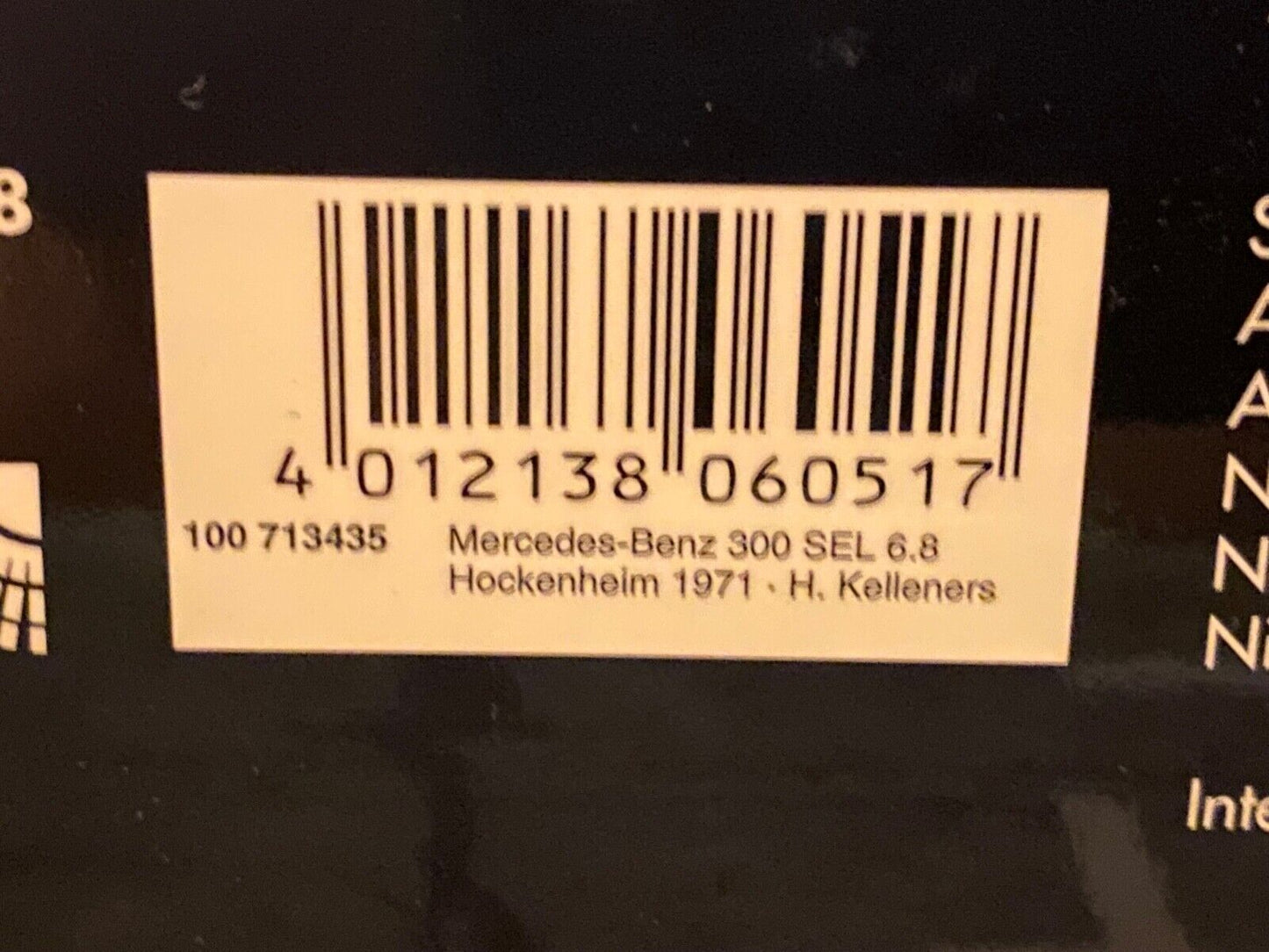 Mercedes Benz 300 SEL 6.8 AMG Rote Sau Die Cast Minichamps alles zu öffnen 1:18