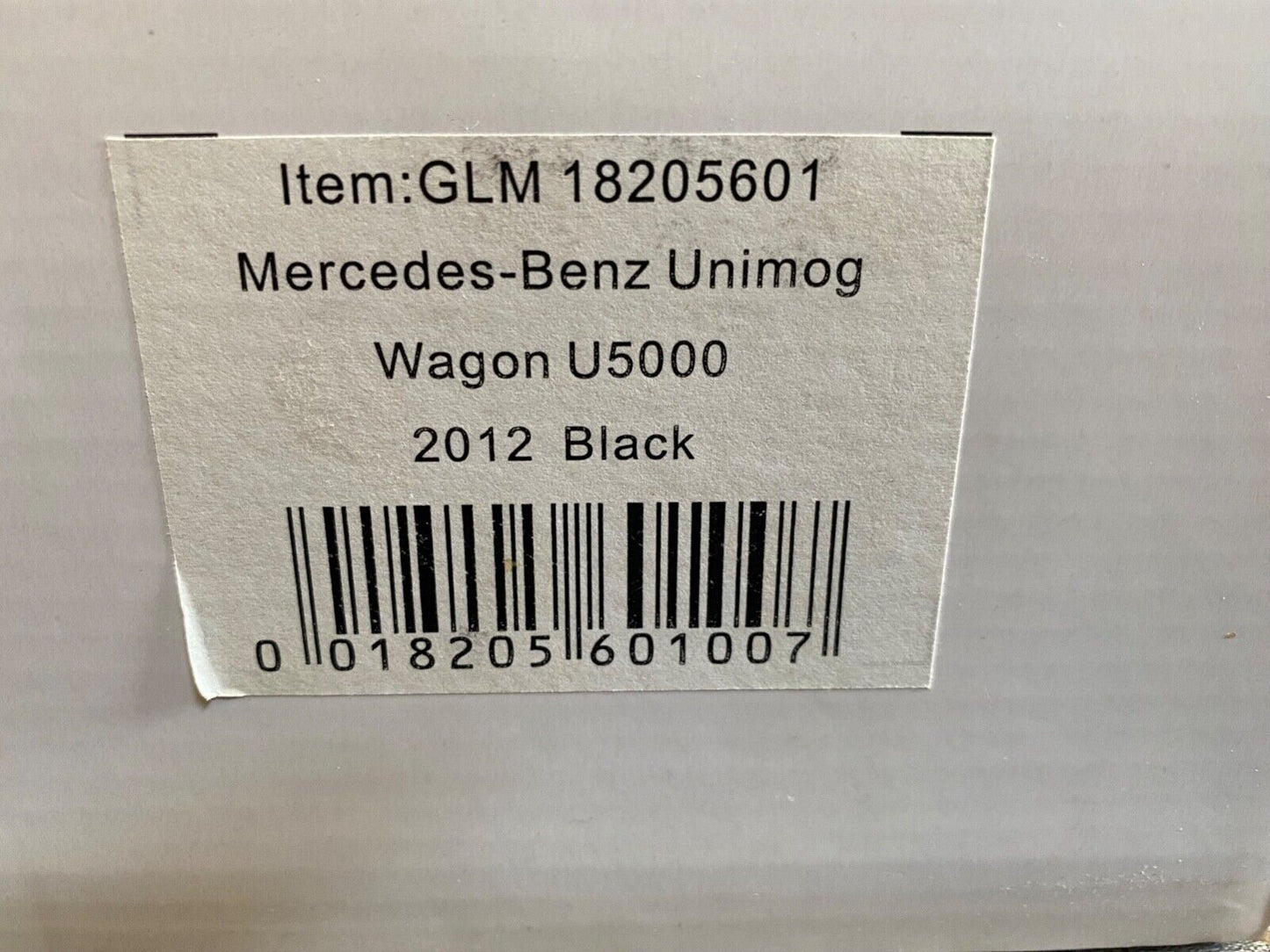 Mercedes Benz Unimog U5000 2012 GLM U 5000 schwarz in OVP black in box 1:18