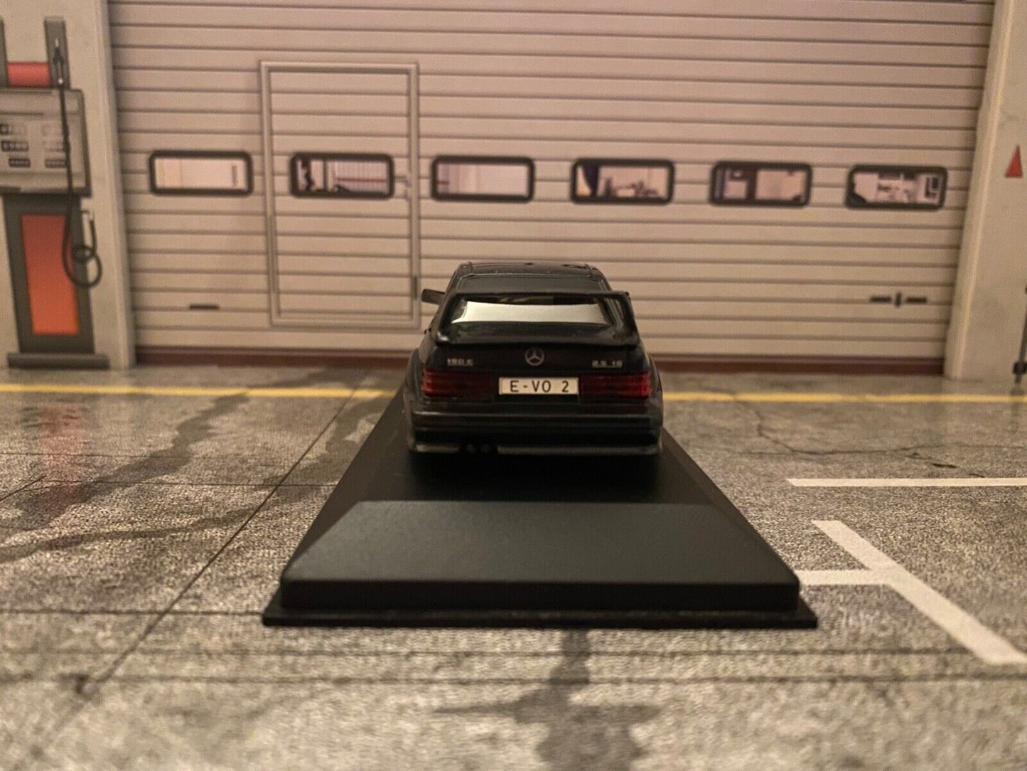 Mercedes Benz 190E 2.5-16V Evo2 Blue Black Met. Minichamps 3100 B vintage 1:43