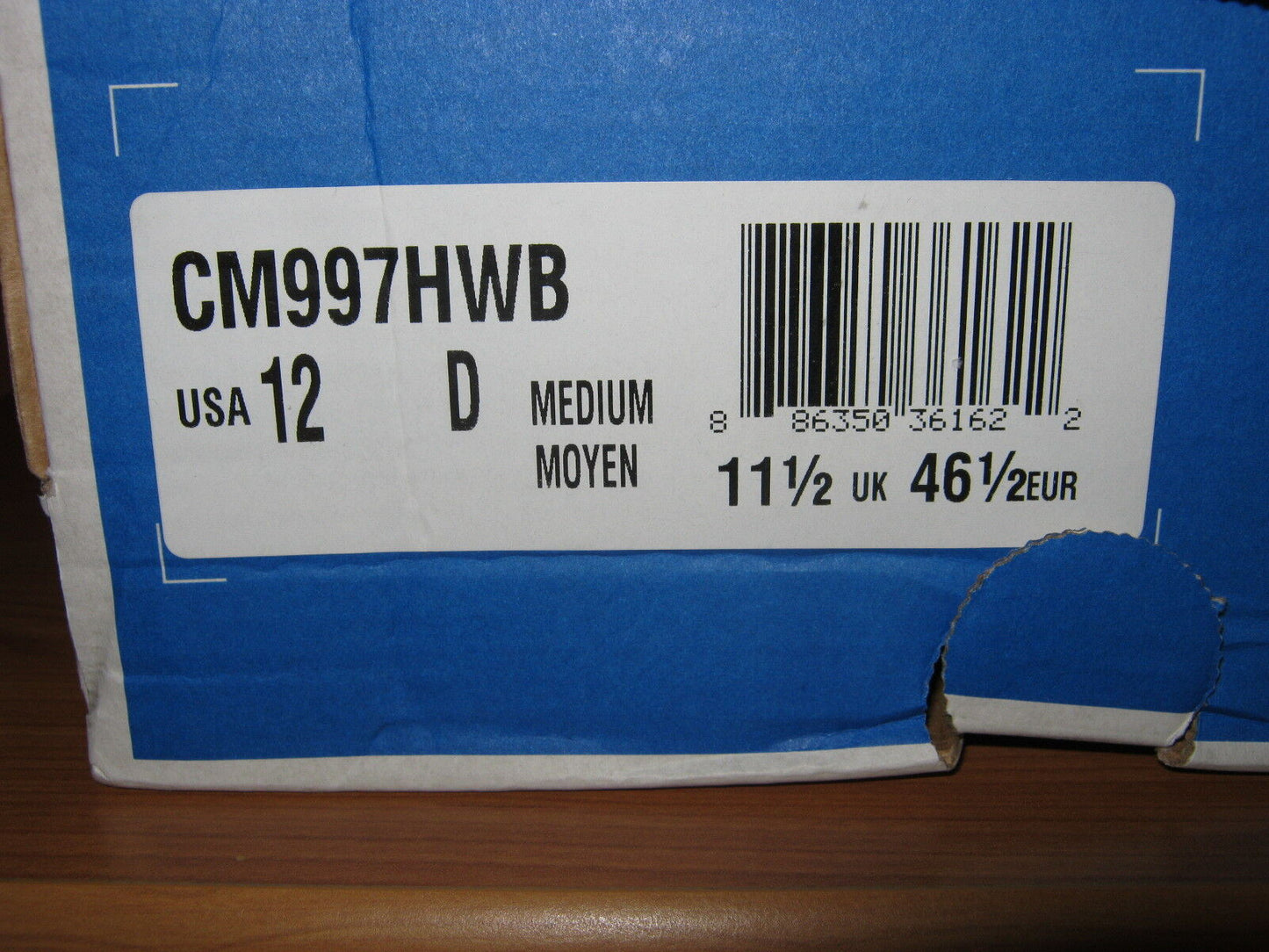 New Balance CM997HWB 997 vintage colourway new in box US 12 UK 11,5 EUR 46,5