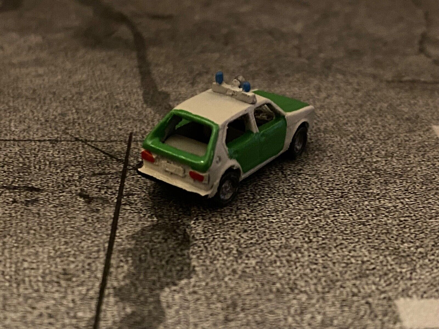 VW Golf 1 (Typ 17) Polizei Metall KEHI gebraucht "Variante 2" Spur TT 1:120