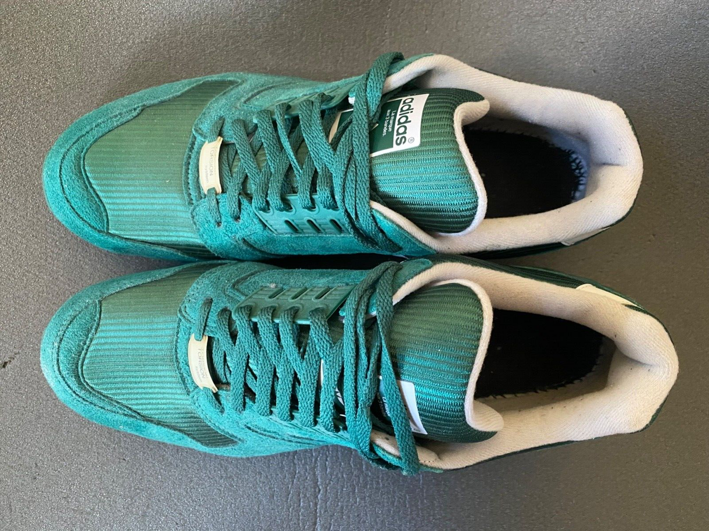 Adidas ZX 8000 Collegiate Green FV3269 + vintage Lace Tags US 12 UK 11,5 EU 46 ⅔