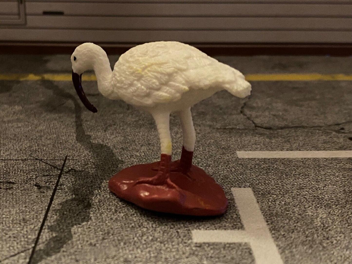 Weißer Ibis Sichler Südamerika Kunststoff neu Diorama Maßstab ca. 1:10 / 1:12